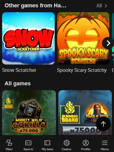 keno games Parimatch app