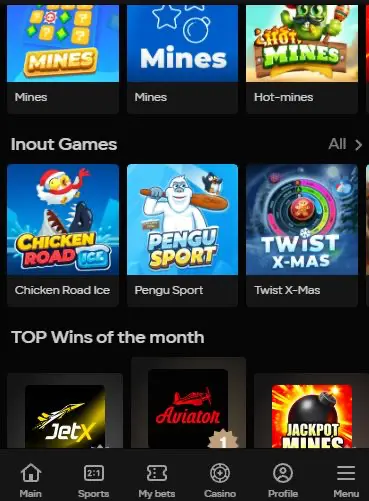 Parimatch online instant games