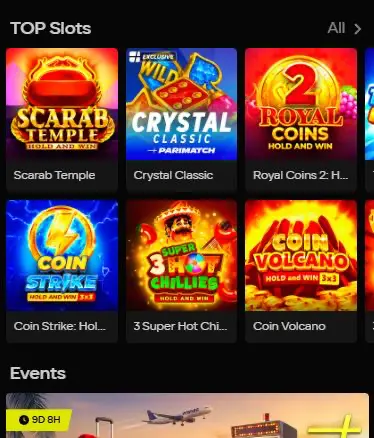 Parimatch online slots