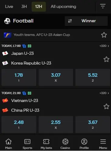 sports betting Parimatch