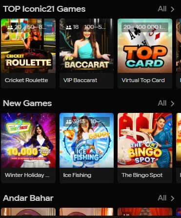 Parimatch live casino games online