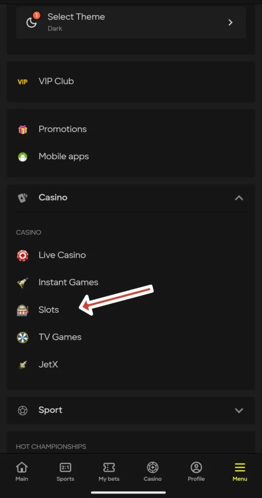 Play Parimatch online slots