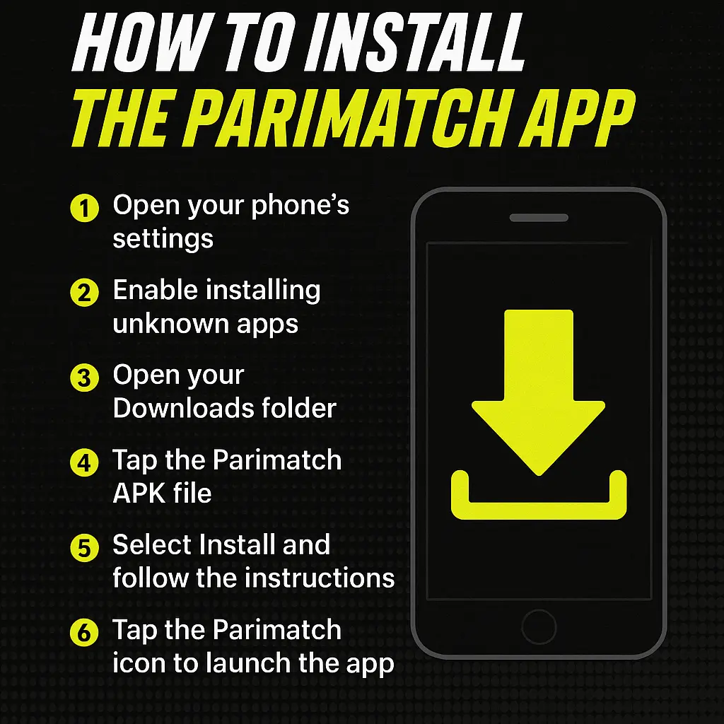 Install Parimatch Games App