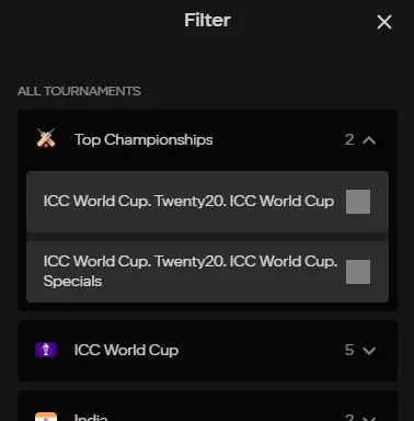 Parimatch cricket matches