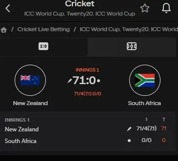 cricket betting on Parimatch