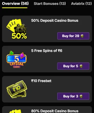 Bonus bazar Parimatch
