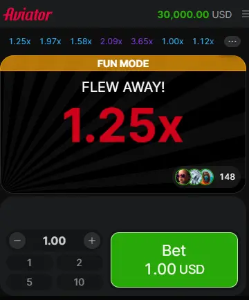 Play Aviator game on Parimatch 