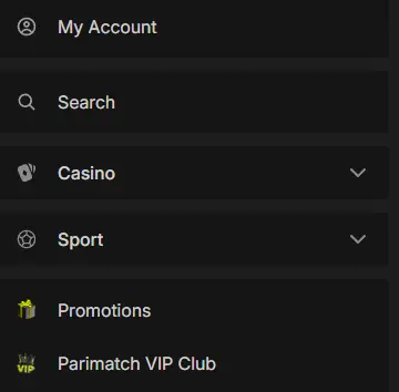 Parimatch welcome bonus