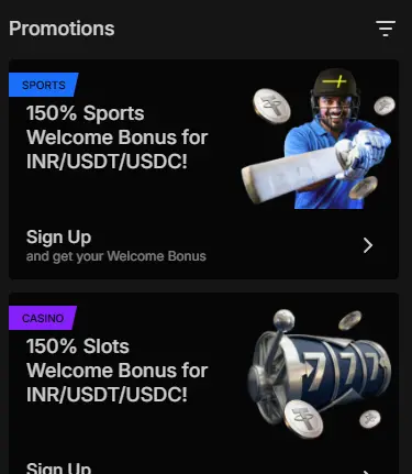 Parimatch welcome bonus 
