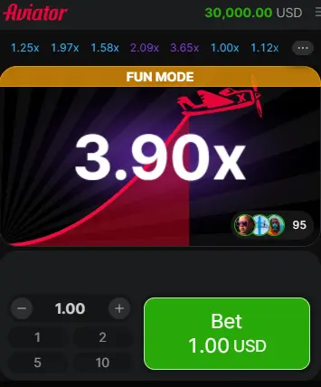 Play Aviator game on Parimatch 